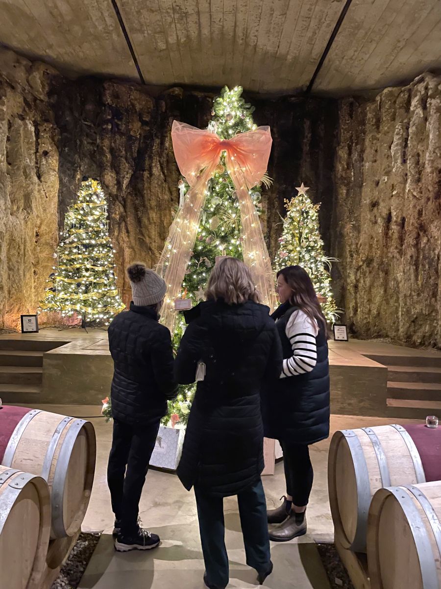 <who>Photo credits: Steve MacNaull/NowMedia Group</who>Checking out the trees in the barrel cellar.