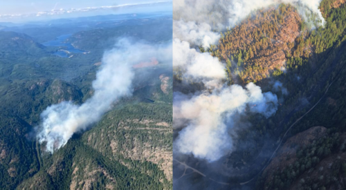 UPDATE: Wildfire burning at Sooke Potholes Regional Park jumps to 50 hectares