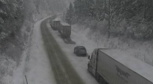 Hwy 1 is closed west of Revelstoke for avalanche control work