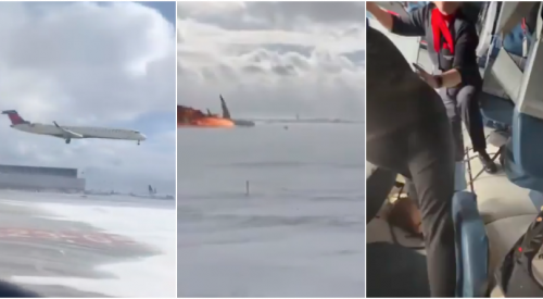 UPDATE: Videos show moment plane crashed at Toronto airport