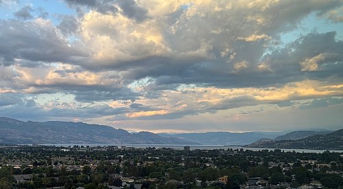 Kelowna weather: Cooler temps, chance of showers and thunder all day